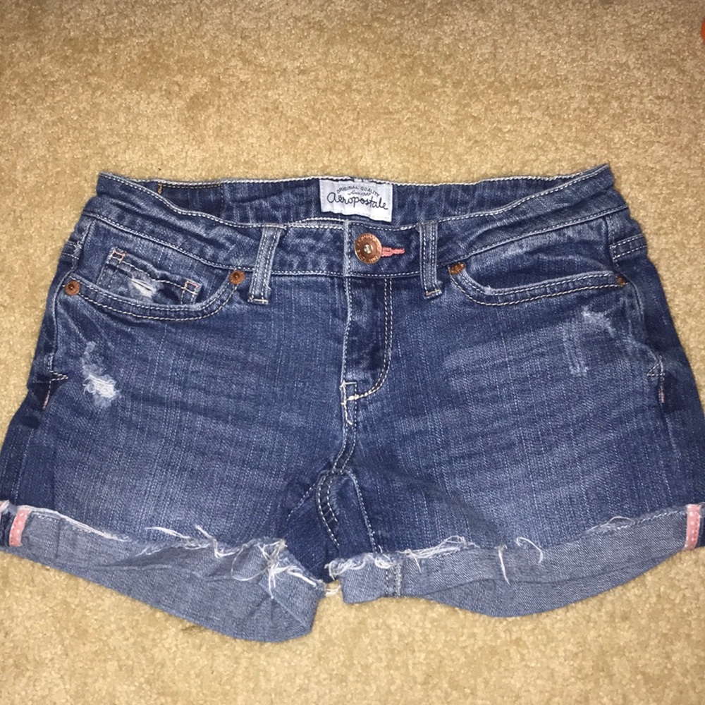 Aeropostale blue jean shorts